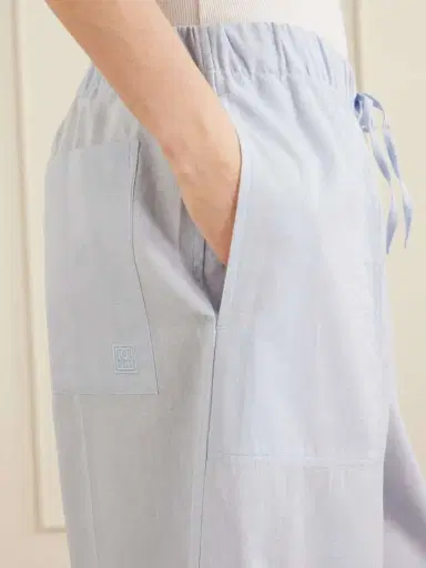TOTEME Cotton And Linen-blend Wide-leg Pants | Thumbnail 5
