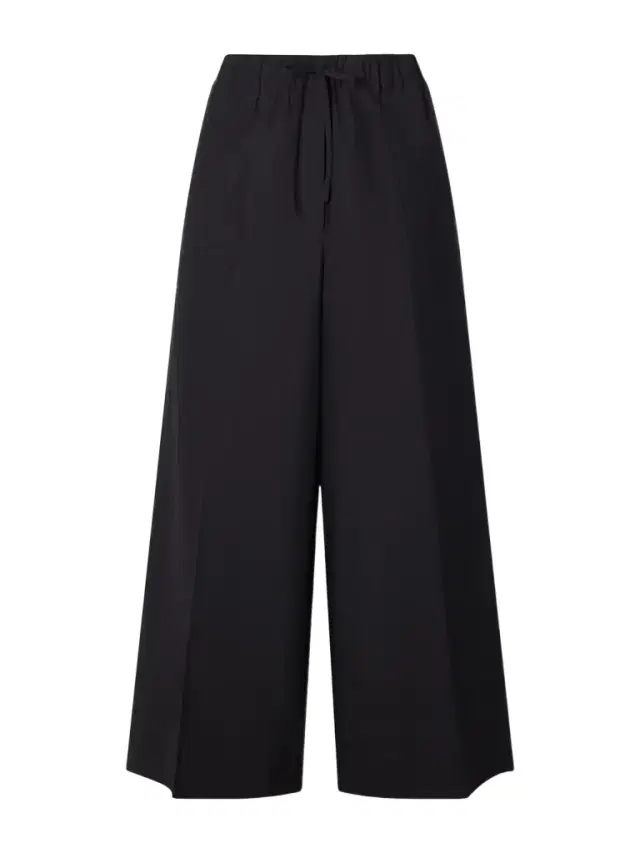 TOTEME Wide Summer Cotton-blend Wide-leg Pants