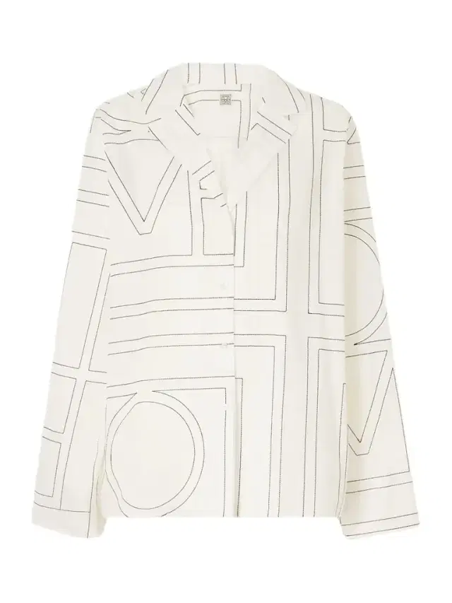 TOTEME Embroidered Organic Cotton And Lyocell-blend Shirt
