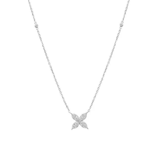 Ina Mar Ina Mar 14K White Gold Diamond Butterfly Necklace by The Solist