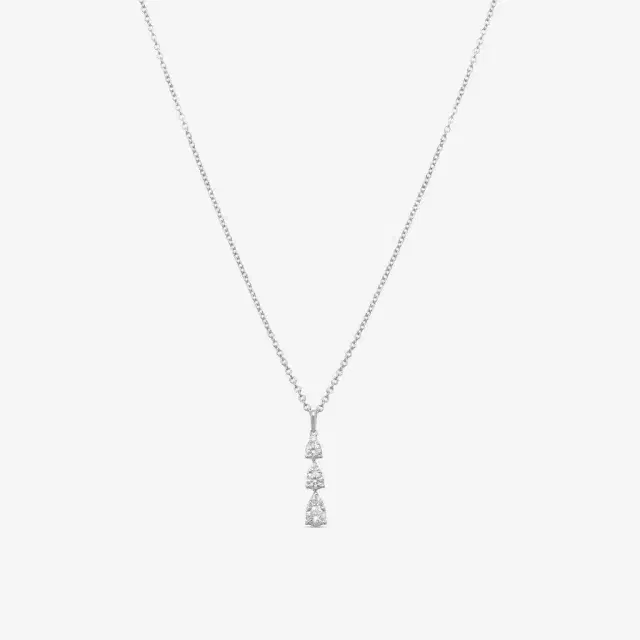 Ina Mar Ina Mar 14K White Gold Diamond Lariat Necklace by The Solist