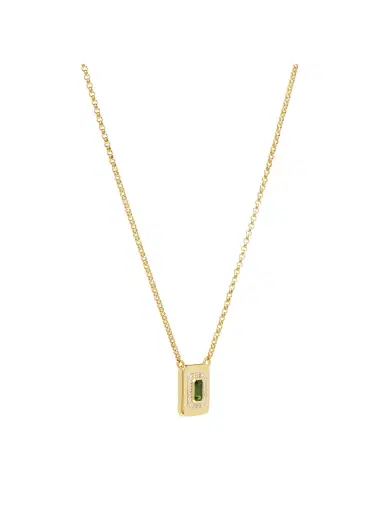 aligrace Tourmaline and Diamond Nugget Necklace | Thumbnail 2 aligrace Tourmaline and Diamond Nugget Necklace | Thumbnail 2