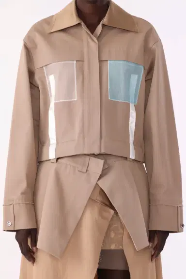 Jason Wu Collection OVERSIZED BOXY COTTON TWILL JACKET | Thumbnail 2 Jason Wu Collection OVERSIZED BOXY COTTON TWILL JACKET | Thumbnail 2