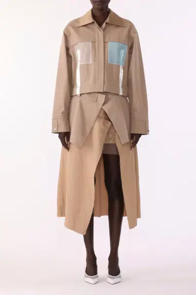 Jason Wu Collection OVERSIZED BOXY COTTON TWILL JACKET | Thumbnail 3 Jason Wu Collection OVERSIZED BOXY COTTON TWILL JACKET | Thumbnail 3