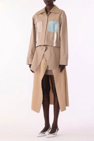 Jason Wu Collection OVERSIZED BOXY COTTON TWILL JACKET | Thumbnail 4 Jason Wu Collection OVERSIZED BOXY COTTON TWILL JACKET | Thumbnail 4