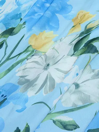 SACHIN & BABI Women's Diana Floral Chiffon Maxi Dress - Sunshine And Sea Serenade - Size 8 | Thumbnail 7