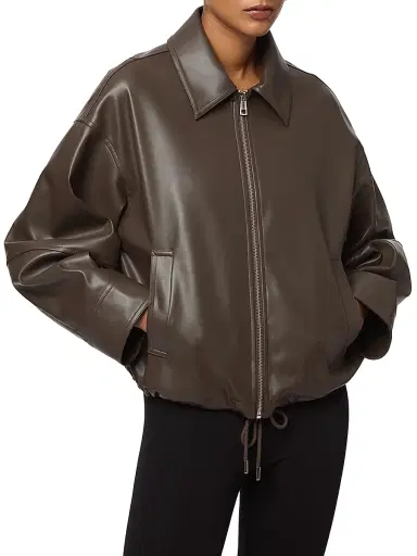 Apparis Women's Ada Faux Leather Jacket - Deep Brown - Size XL | Thumbnail 3
