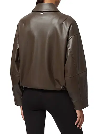 Apparis Women's Ada Faux Leather Jacket - Deep Brown - Size XL | Thumbnail 5