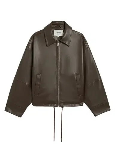 Apparis Women's Ada Faux Leather Jacket - Deep Brown - Size XL | Thumbnail 1