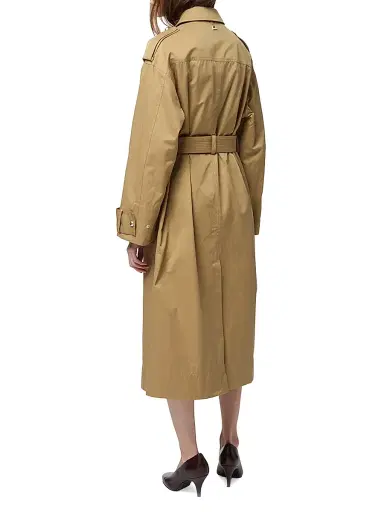 Apparis Women's Joan Cotton-Blend Trench Coat - Olive - Size XL | Thumbnail 5
