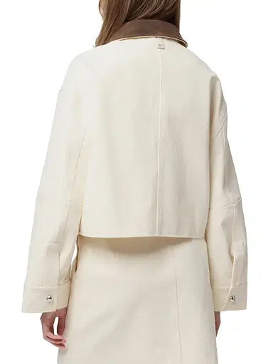 Apparis Women's Ella Canvas Cropped Jacket | Thumbnail 5 Apparis Women's Ella Canvas Cropped Jacket | Thumbnail 5