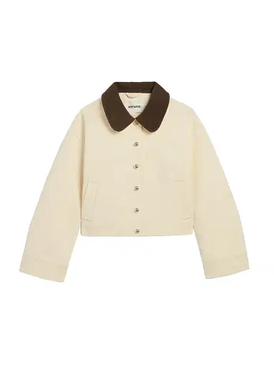 Apparis Women's Ella Canvas Cropped Jacket | Thumbnail 1 Apparis Women's Ella Canvas Cropped Jacket | Thumbnail 1