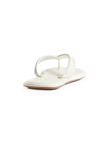 Bottega Veneta Women's Sampieri Logo Flat Sandals - Alabaster | Thumbnail 2 Bottega Veneta Women's Sampieri Logo Flat Sandals - Alabaster | Thumbnail 2