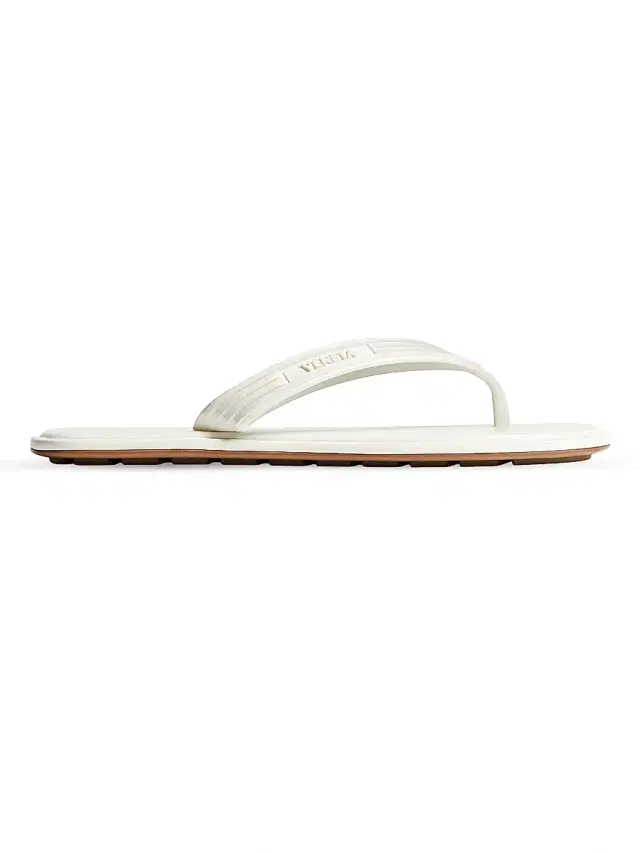 Bottega Veneta Women's Sampieri Logo Flat Sandals - Alabaster