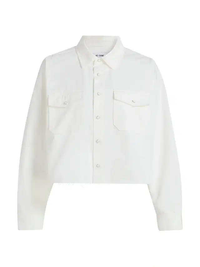 Re/done Women's Camper Crop Shirt - Blanco
