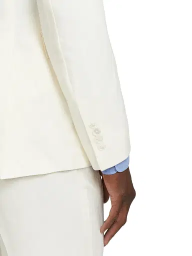 Ralph Lauren Purple Label Men's Hadley Hand-Tailored Silk-Linen Jacket - Classic Cream - Size 54 | Thumbnail 7
