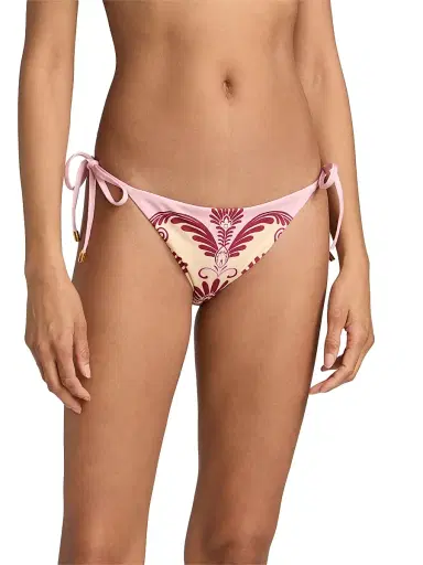 Farm Rio Women's Arabesc Tie Bikini Bottom - Soft Yellow | Thumbnail 3 Farm Rio Women's Arabesc Tie Bikini Bottom - Soft Yellow | Thumbnail 3