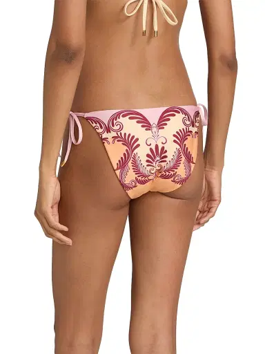 Farm Rio Women's Arabesc Tie Bikini Bottom - Soft Yellow | Thumbnail 4 Farm Rio Women's Arabesc Tie Bikini Bottom - Soft Yellow | Thumbnail 4