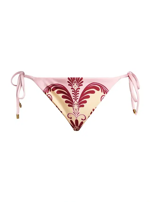 Farm Rio Women's Arabesc Tie Bikini Bottom - Soft Yellow