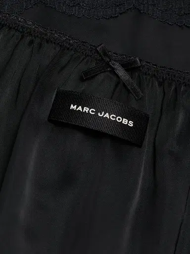 Marc Jacobs Women's Lace-Trimmed Satin Slip Midi-Skirt - Black - Size XS | Thumbnail 7 Marc Jacobs Women's Lace-Trimmed Satin Slip Midi-Skirt - Black - Size XS | Thumbnail 7