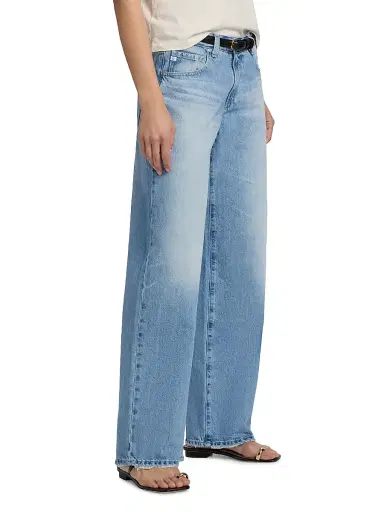 AG Jeans Women's Adria Distressed Low-Rise Wide-Leg Jeans | Thumbnail 4 AG Jeans Women's Adria Distressed Low-Rise Wide-Leg Jeans | Thumbnail 4