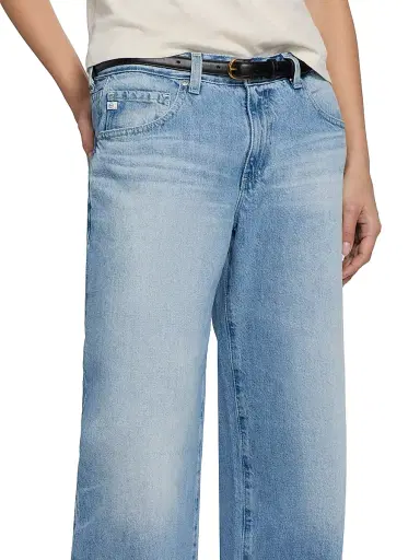 AG Jeans Women's Adria Distressed Low-Rise Wide-Leg Jeans | Thumbnail 6 AG Jeans Women's Adria Distressed Low-Rise Wide-Leg Jeans | Thumbnail 6