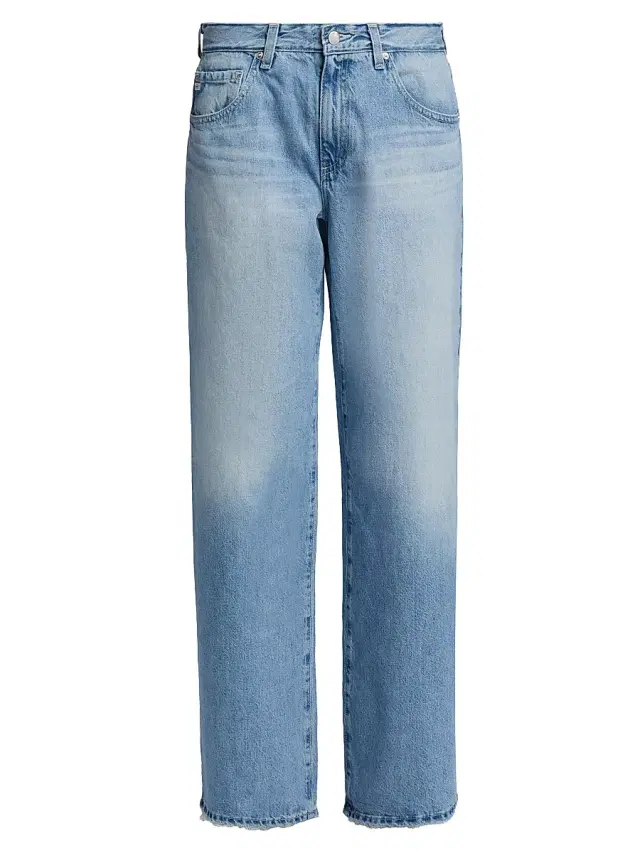 AG Jeans Women's Adria Distressed Low-Rise Wide-Leg Jeans - Mondrian