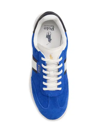 Polo Ralph Lauren Men's Heritage Aera Suede Low-Top Sneakers - Royal Navy | Thumbnail 4