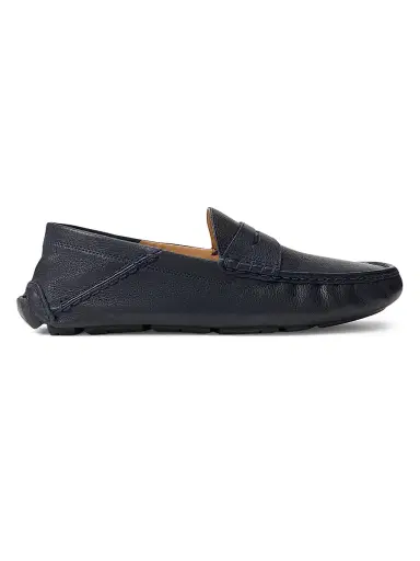Polo Ralph Lauren Men's Anders Leather Driving Loafers - Hunter Navy - Size 9 | Thumbnail 1