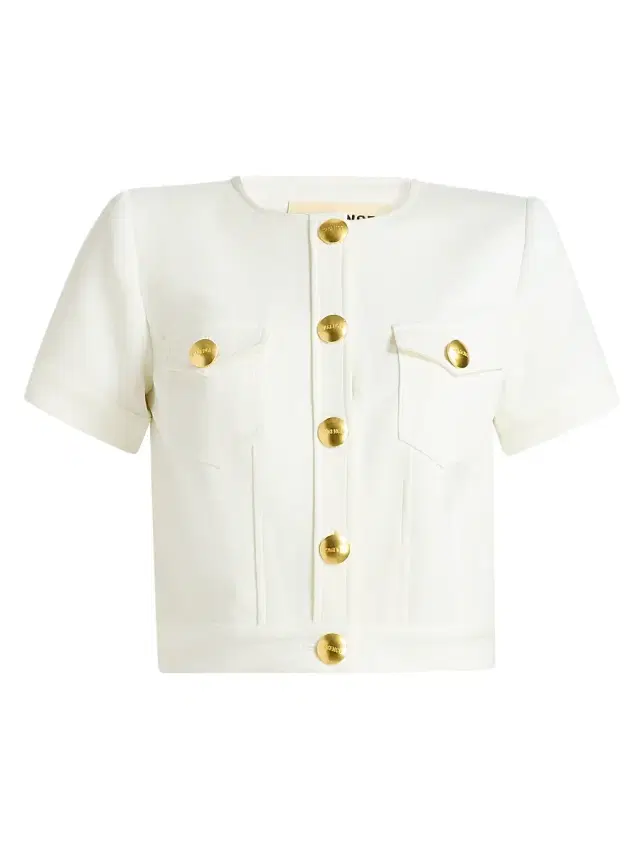 L'AGENCE Women's Nawa Boxy Crop Jacket - White