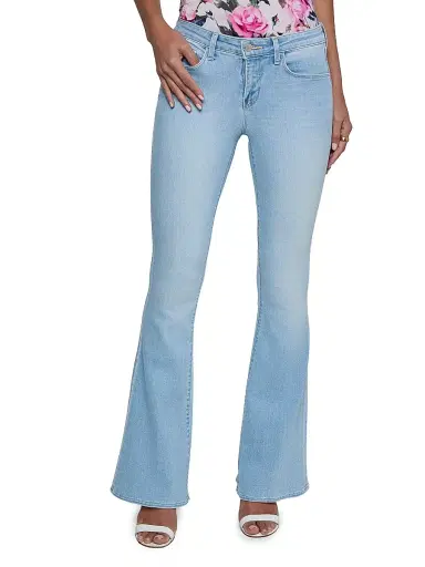 L'Agence Women's Taney Low-Rise Sneaker-Flared Jeans - Normandie - Size 32 | Thumbnail 3