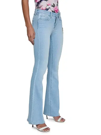 L'Agence Women's Taney Low-Rise Sneaker-Flared Jeans - Normandie - Size 32 | Thumbnail 4