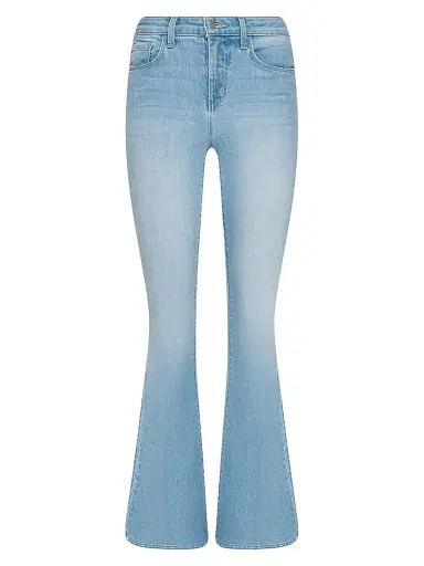 L'Agence Women's Taney Low-Rise Sneaker-Flared Jeans - Normandie - Size 32 | Thumbnail 1