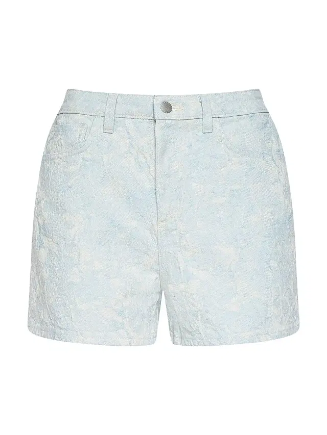 L'AGENCE Women's Lissania Ultra High-Rise Denim Shorts - Cloud Damask