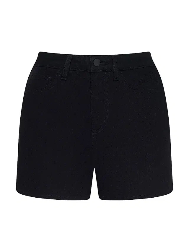 L'AGENCE Women's Lissania Ultra High-Rise Denim Shorts - Noir