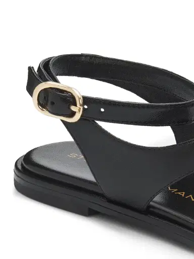 Stuart Weitzman Women's Marley Wrap-Around Leather Thong Sandals - Black - Size 9.5 | Thumbnail 5 Stuart Weitzman Women's Marley Wrap-Around Leather Thong Sandals - Black - Size 9.5 | Thumbnail 5