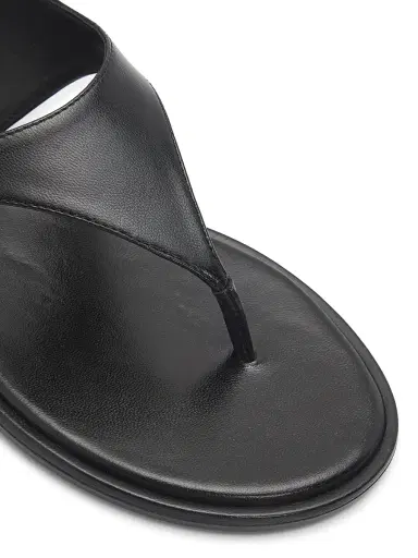 Stuart Weitzman Women's Marley Wrap-Around Leather Thong Sandals - Black - Size 9.5 | Thumbnail 6 Stuart Weitzman Women's Marley Wrap-Around Leather Thong Sandals - Black - Size 9.5 | Thumbnail 6