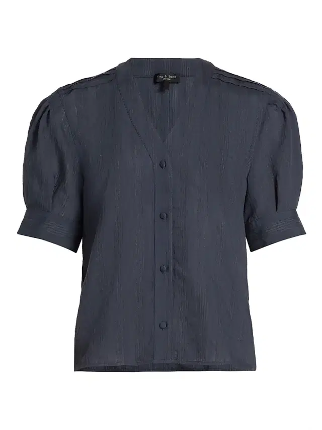rag & bone Women's Taylor Woven Button-Front Shirt - Salmon