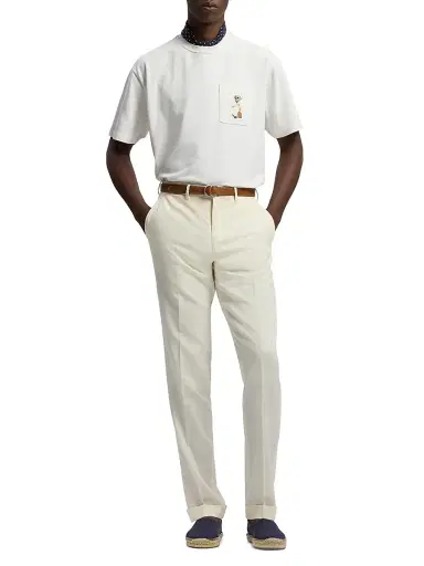 Ralph Lauren Purple Label Men's Polo Bear Relaxed-Fit T-Shirt - Deckwash White | Thumbnail 2
