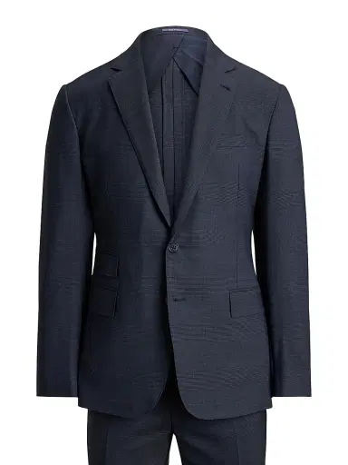Ralph Lauren Purple Label Men's Glen Plaid Wool Suit - Soft Blue - Size 50 | Thumbnail 3 Ralph Lauren Purple Label Men's Glen Plaid Wool Suit - Soft Blue - Size 50 | Thumbnail 3
