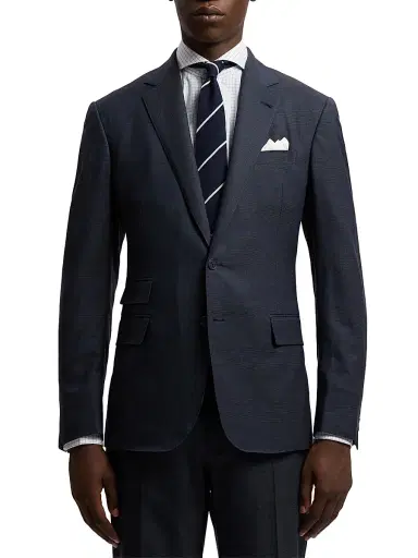 Ralph Lauren Purple Label Men's Glen Plaid Wool Suit - Soft Blue - Size 50 | Thumbnail 4 Ralph Lauren Purple Label Men's Glen Plaid Wool Suit - Soft Blue - Size 50 | Thumbnail 4