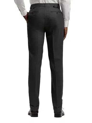 Ralph Lauren Purple Label Men's Kent Hand-Tailored Wool Birdseye Suit - Charcoal Multi - Size 48 | Thumbnail 6