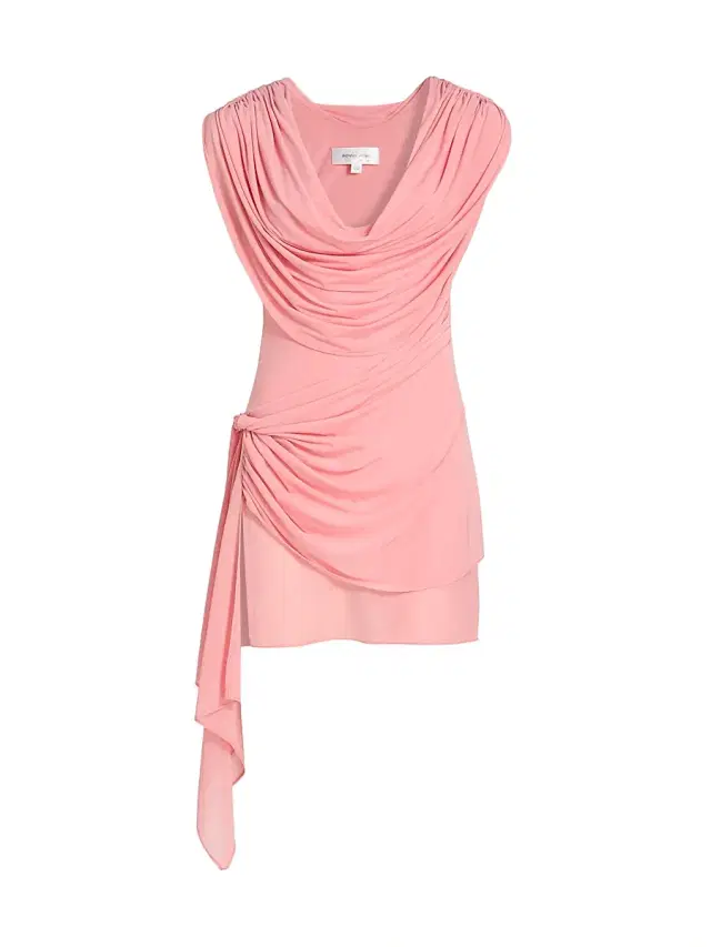 Ronny Kobo Women's Nanita Draped Minidress - Blush