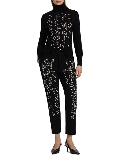 Libertine Women's Sakura Cashmere Turtleneck Sweater - Black - Size Large | Thumbnail 2