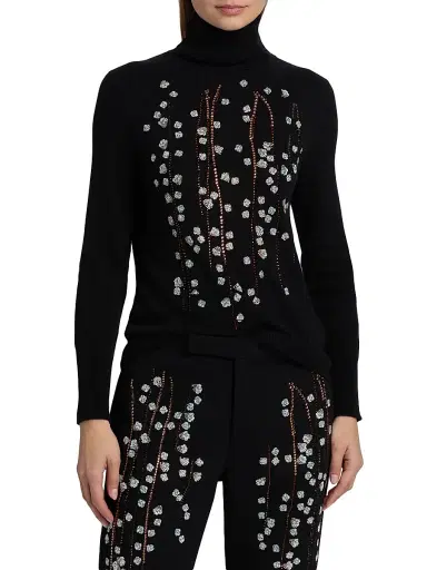 Libertine Women's Sakura Cashmere Turtleneck Sweater - Black - Size Large | Thumbnail 3