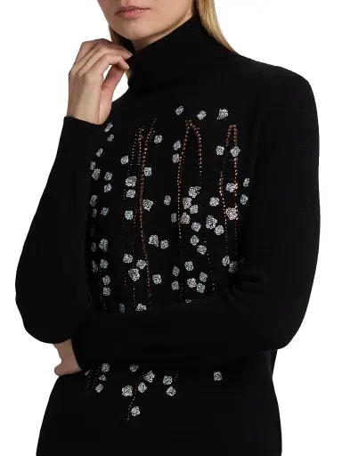 Libertine Women's Sakura Cashmere Turtleneck Sweater - Black - Size Large | Thumbnail 6