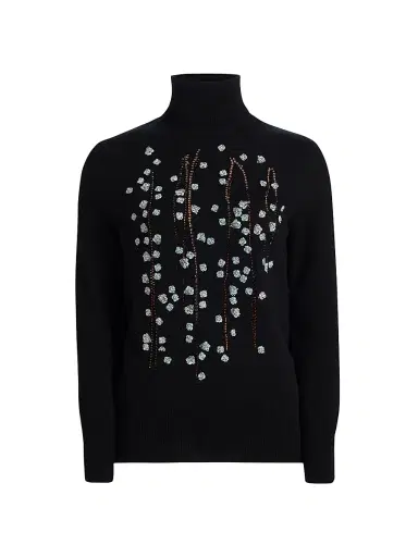 Libertine Women's Sakura Cashmere Turtleneck Sweater - Black - Size Large | Thumbnail 1