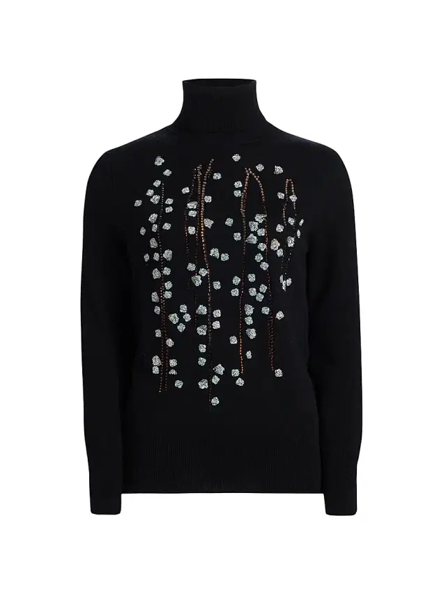 Libertine Women's Sakura Cashmere Turtleneck Sweater - Black