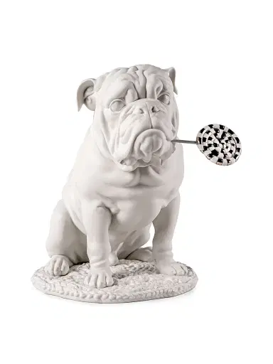 Lladro Animals Bulldog With Lollipop Re Deco Porcelain Figurine | Thumbnail 1 Lladro Animals Bulldog With Lollipop Re Deco Porcelain Figurine | Thumbnail 1