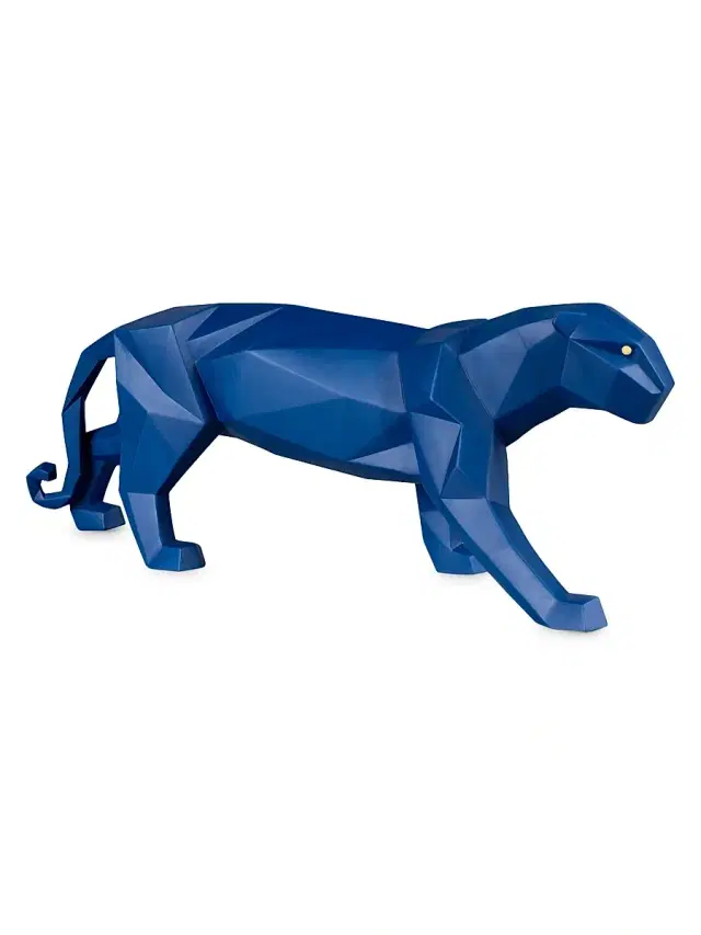 Lladro Origami Coral Panther - Blue